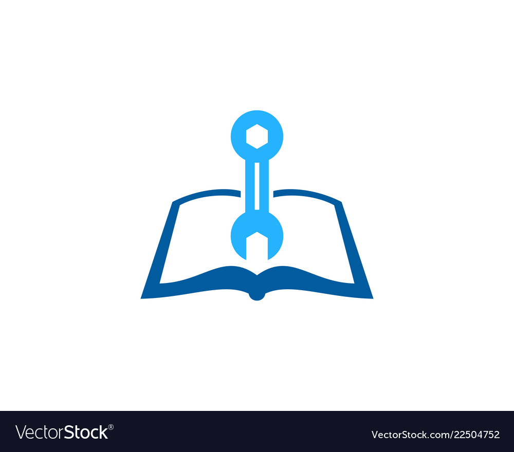 Service book logo icon design