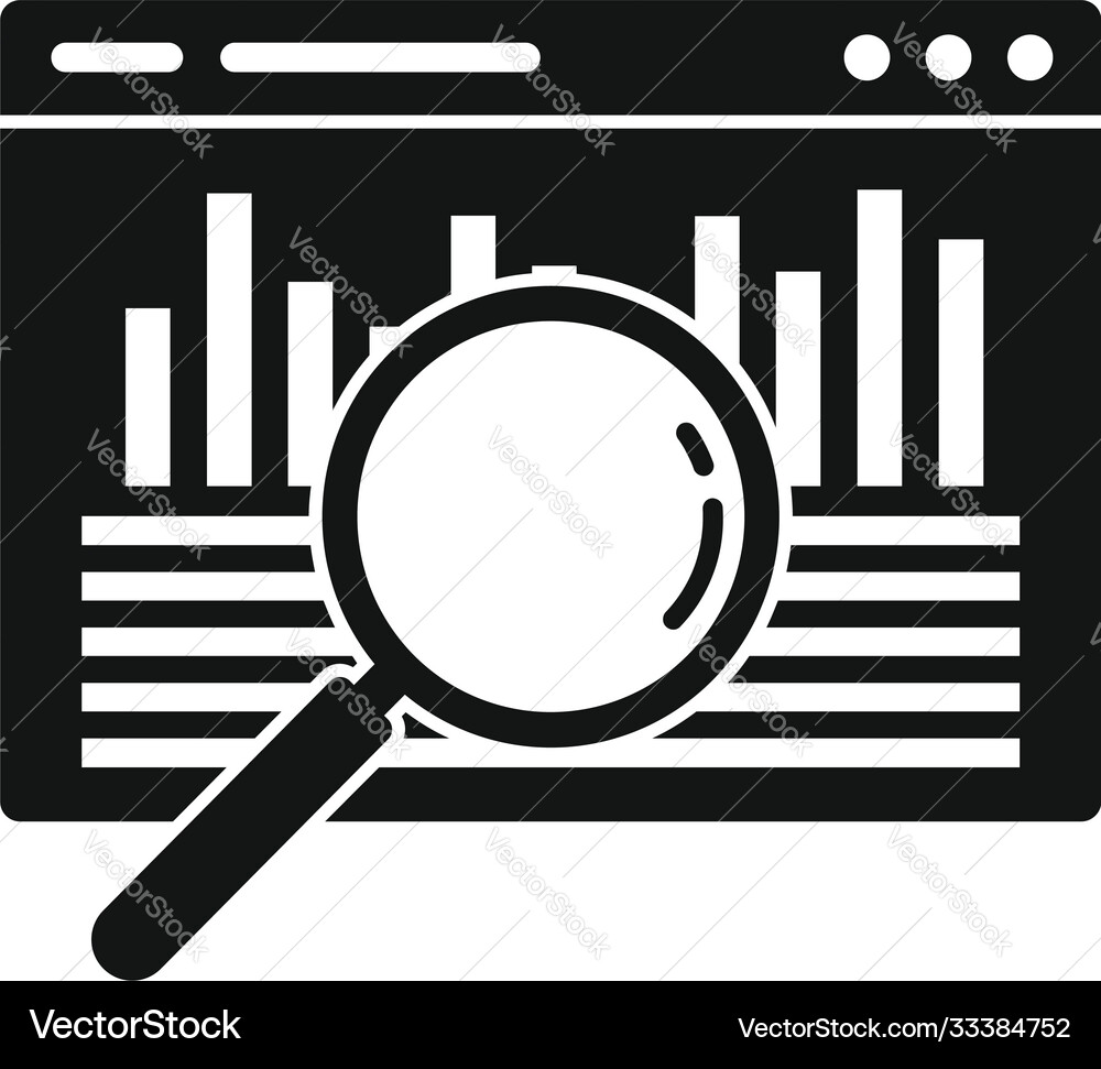 Web audit icon simple style Royalty Free Vector Image