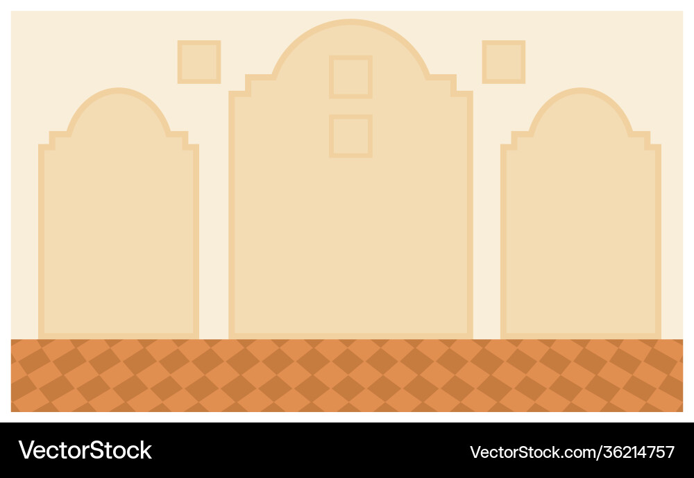 Dining room design flat Royalty Free Vector Image