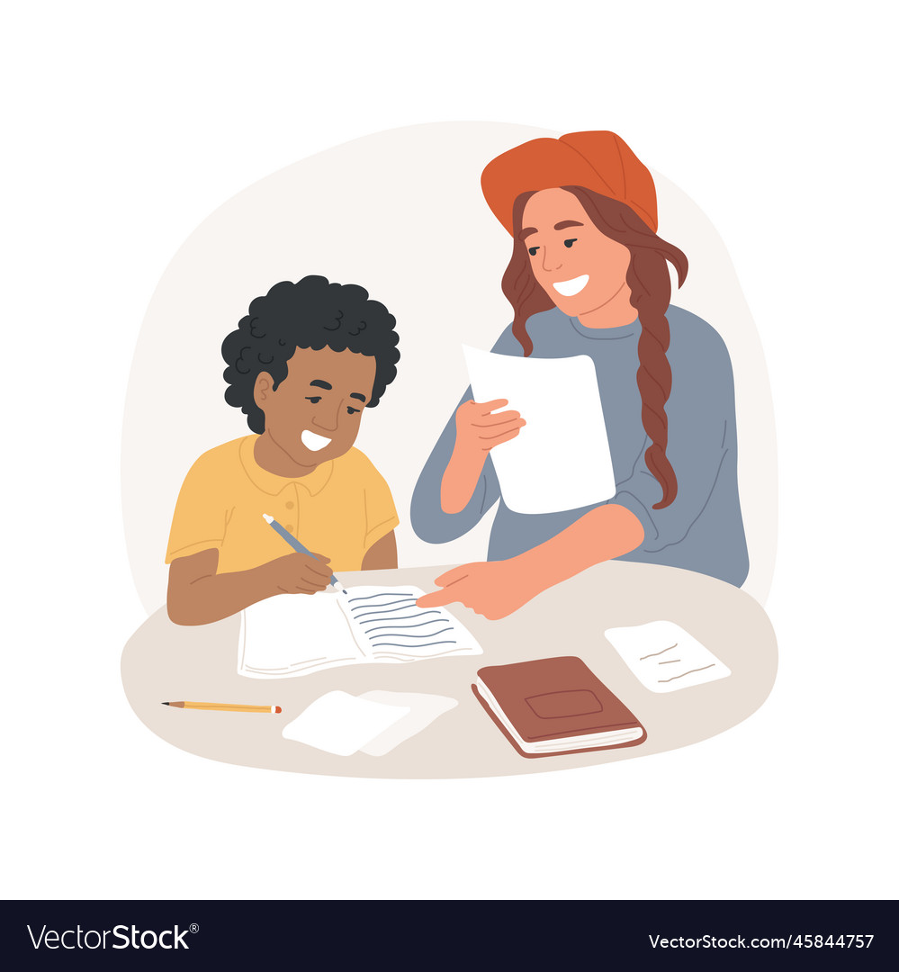 Homework help club isolated cartoon