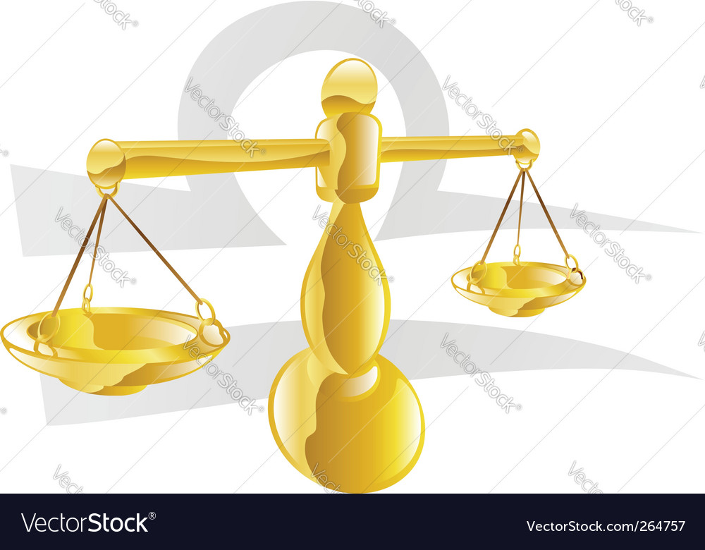 Libra star sign Royalty Free Vector Image - VectorStock