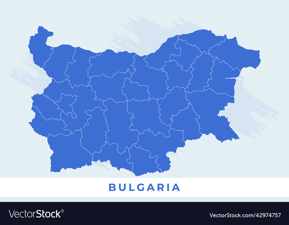 National map of bulgaria Royalty Free Vector Image