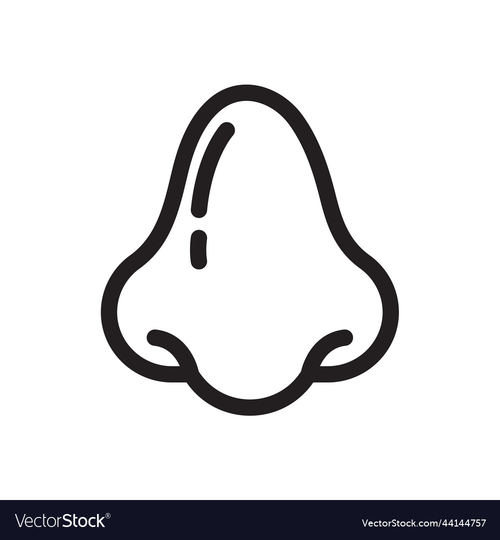 Nose icon runny the concept of care Royalty Free Vector