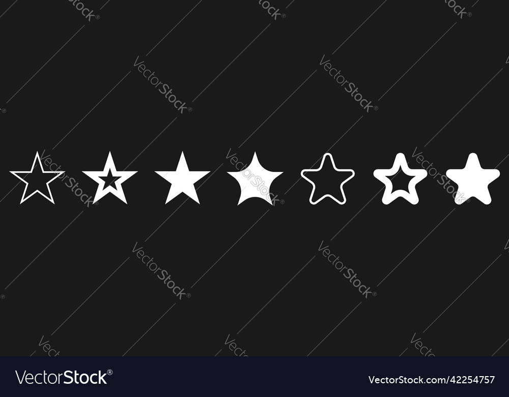 Star shape icon element vector image Star shape icon element