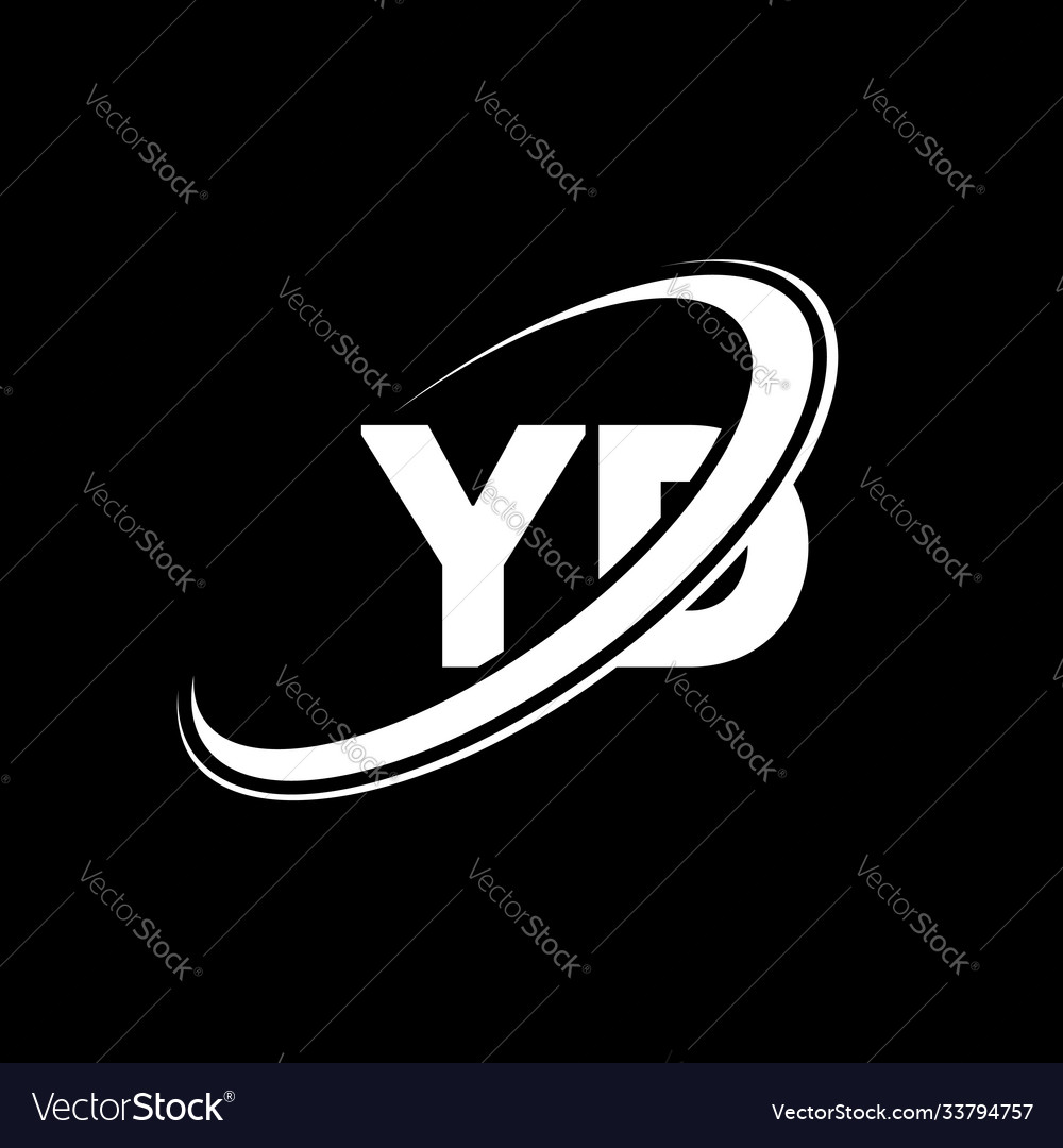 Yd y d letter logo design initial Royalty Free Vector Image