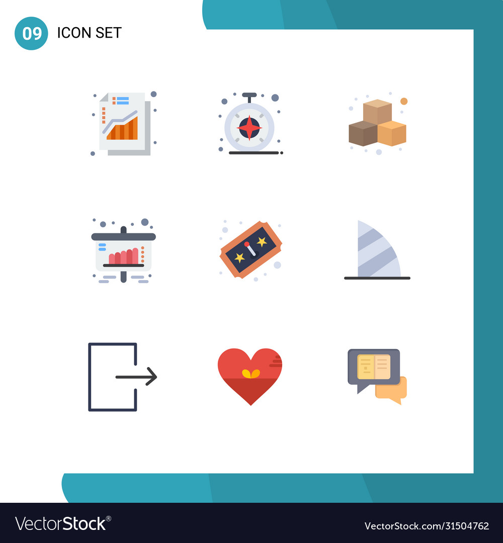 9 kreative Ikonen moderne Zeichen und Symbole spielen