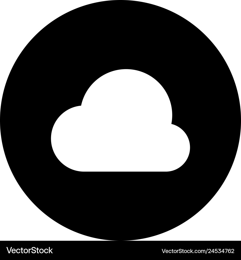 Cloud icon Royalty Free Vector Image - VectorStock