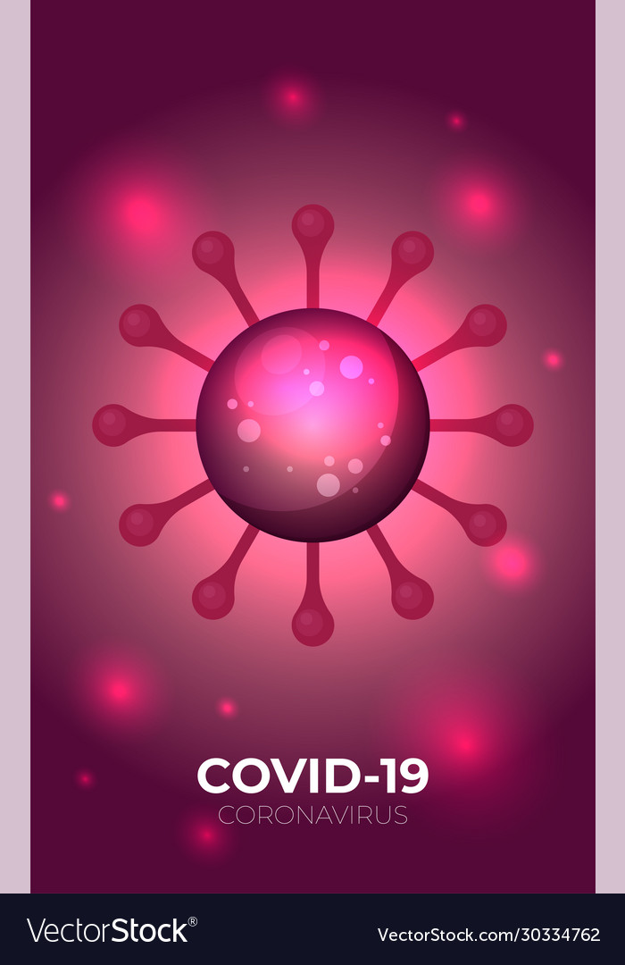 Coronavirus covid19-19 virus flat design graphic