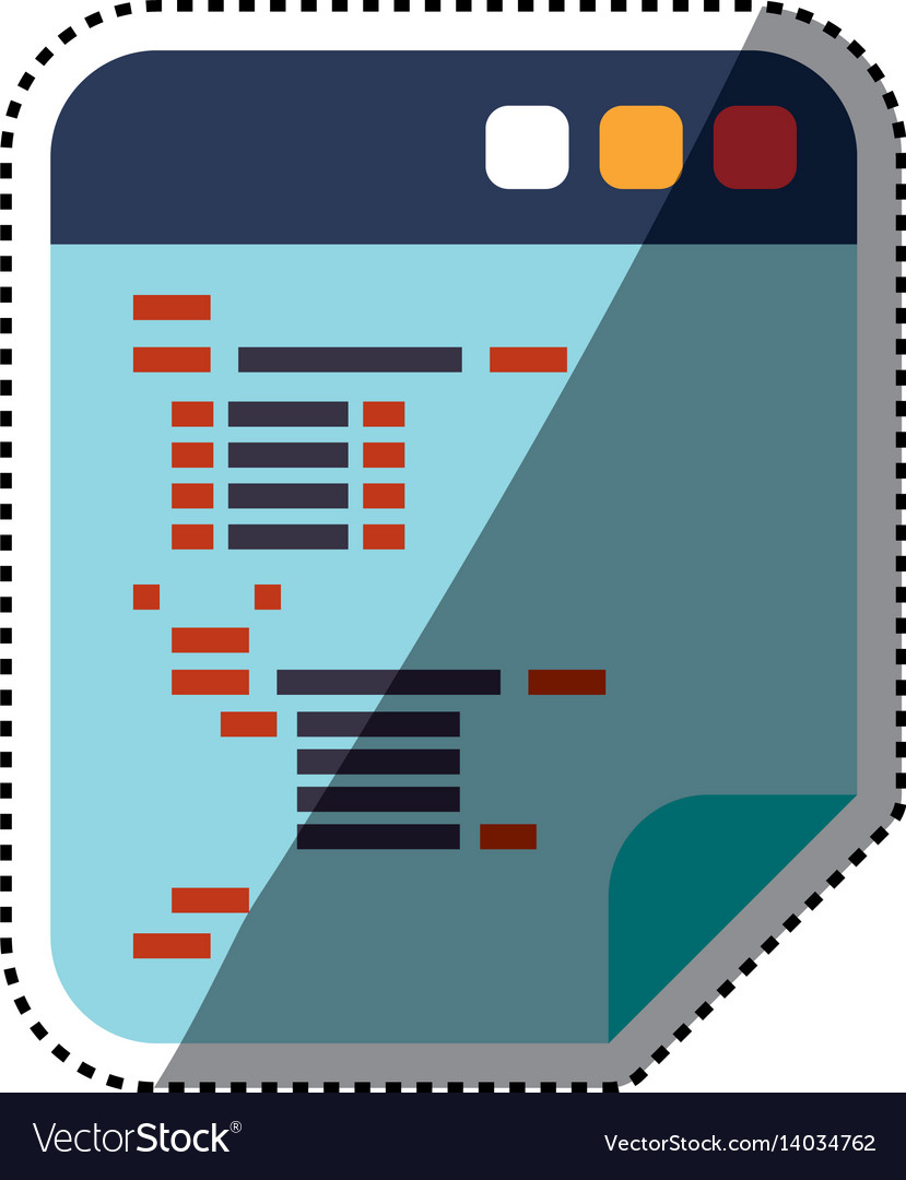 Html programming code Royalty Free Vector Image