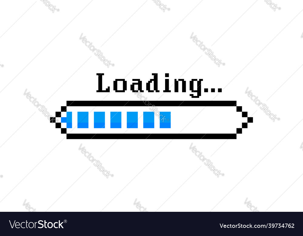 Loading bar progress system software update vector image Loading bar progress system software update