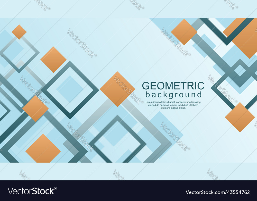 Minimal geometric background with dynamic square