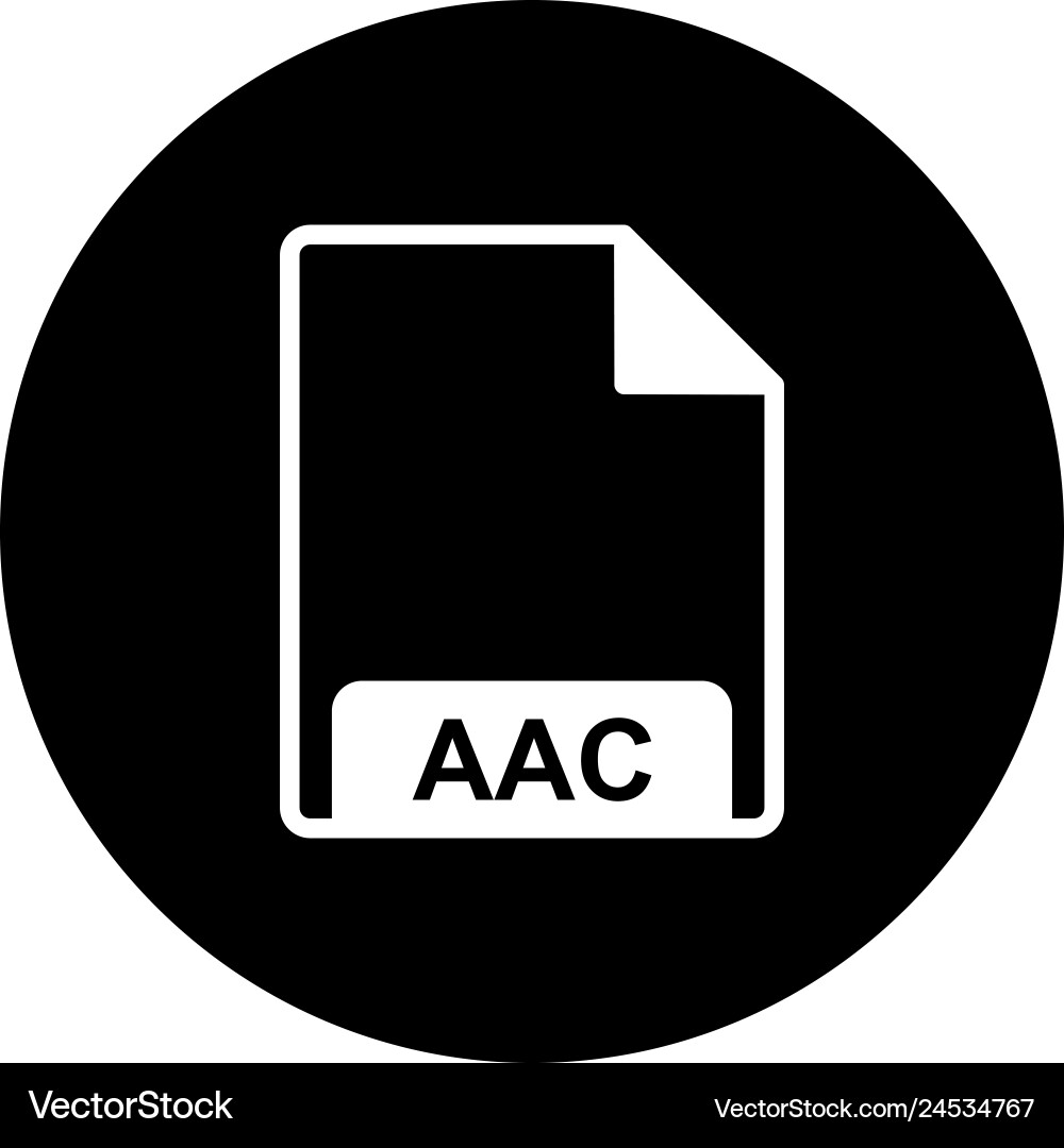 Aac icon Royalty Free Vector Image - VectorStock