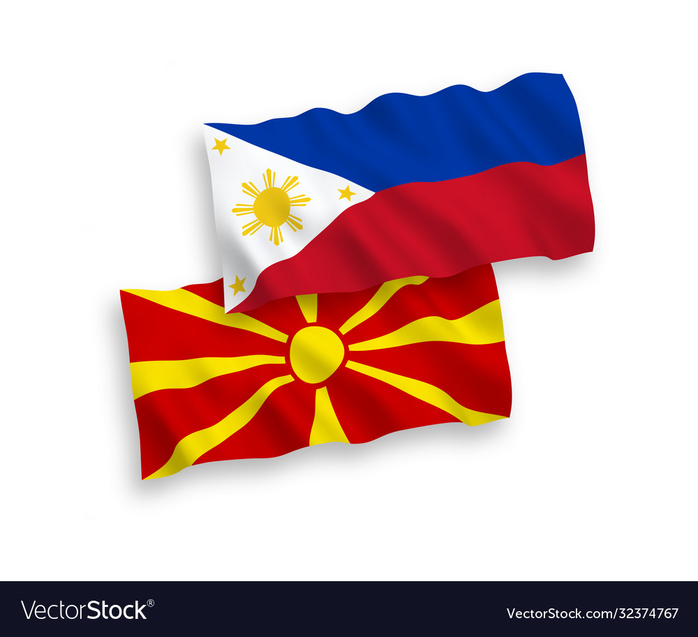 Philippine and North Macedonian Flags