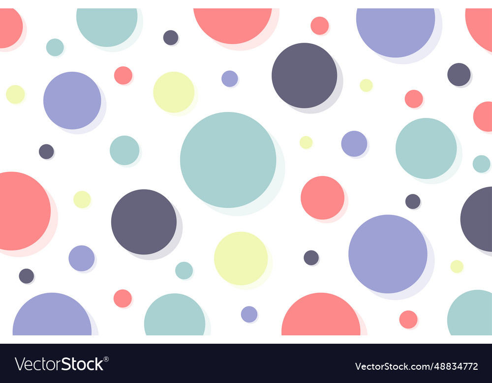Abstract colorful random circles pattern design vector image Abstract colorful random circles pattern design