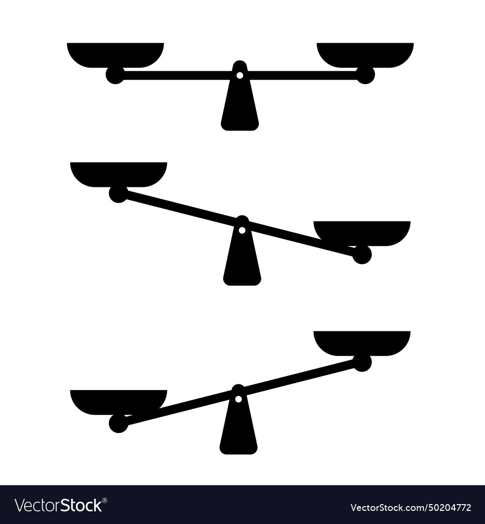 Black scale single symbol scales icon