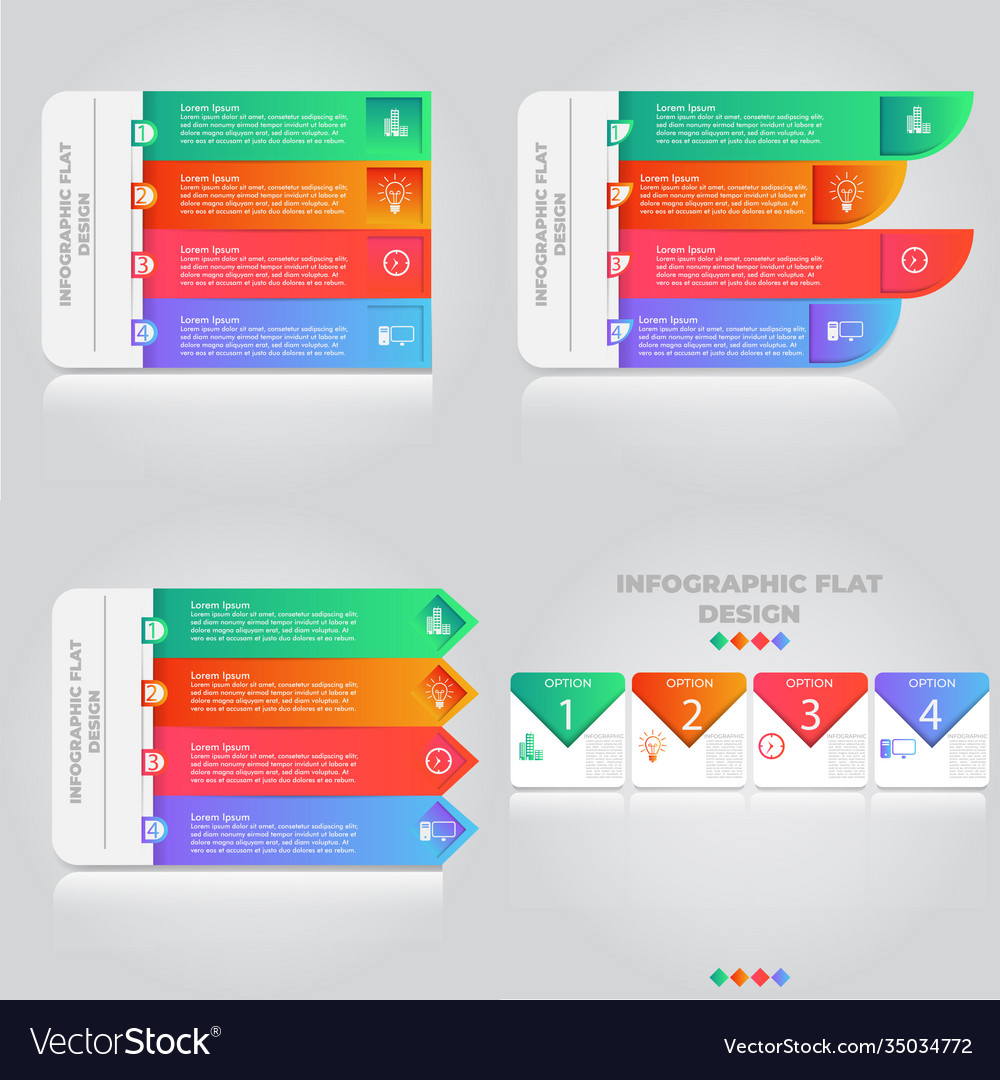 Business data visualization process chart Vector Image