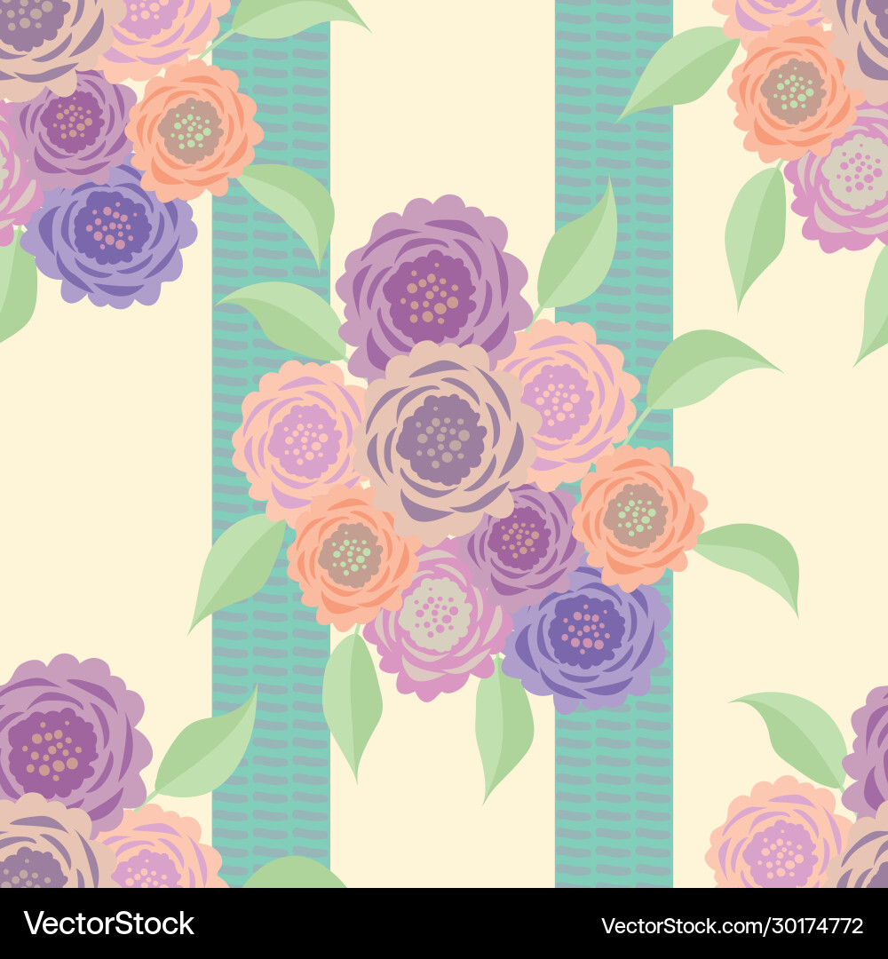 Floral seamless pattern background Royalty Free Vector Image