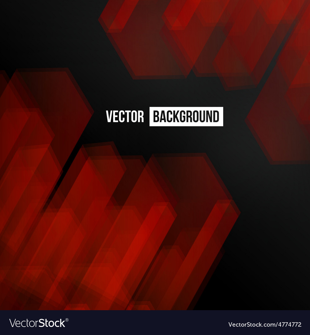Geometric Red and Gray Cube Background