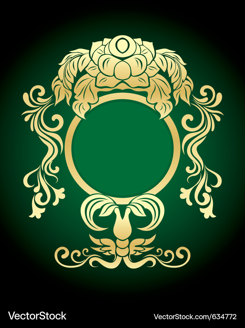 Golden frame Royalty Free Vector Image - VectorStock