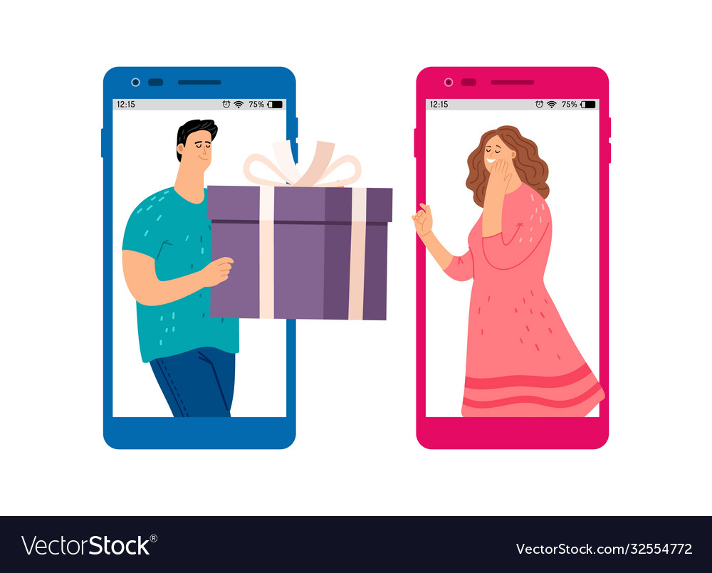 Online gift service Royalty Free Vector Image VectorStock