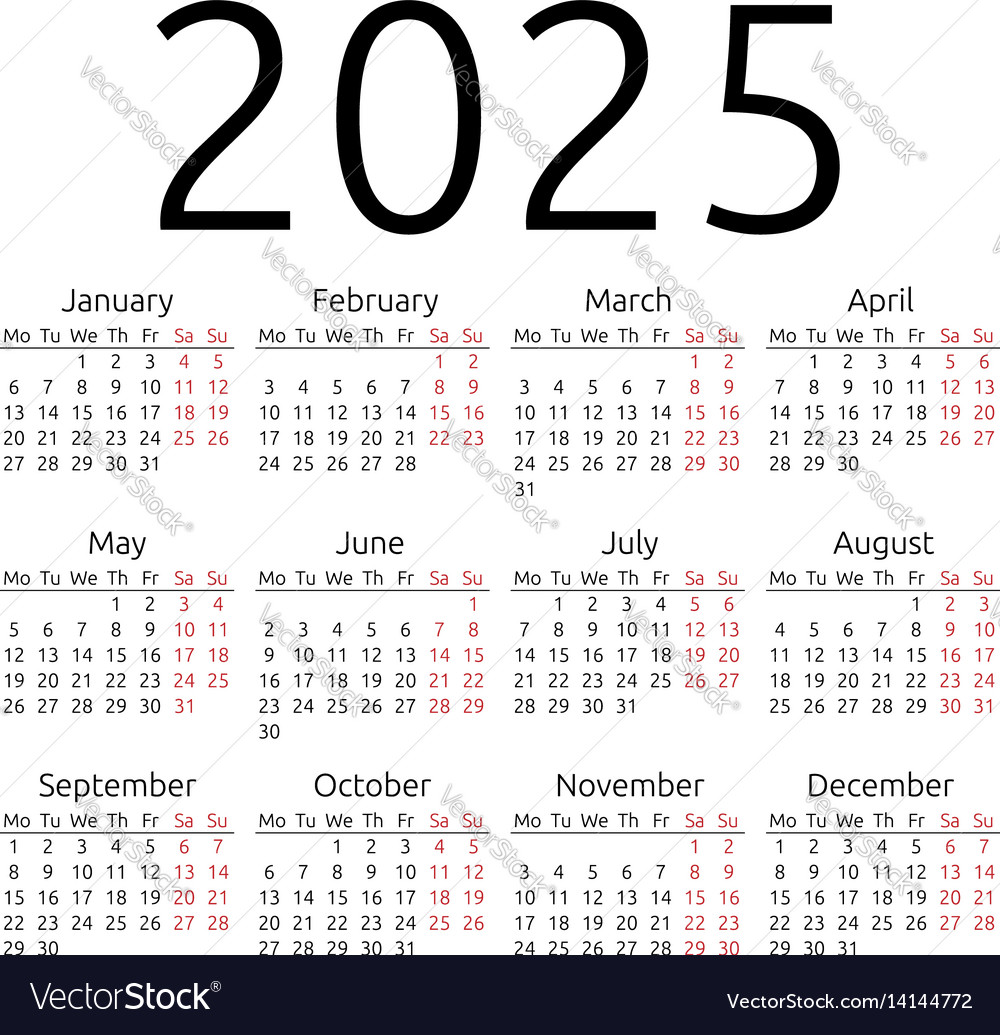 2025 Calendar With Holidays Printable Printable Word Searches Images