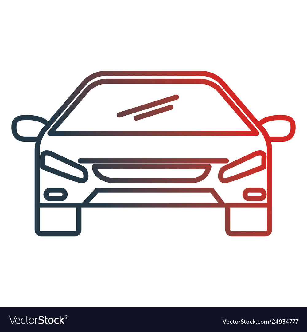 Car sedan front vehicle icon