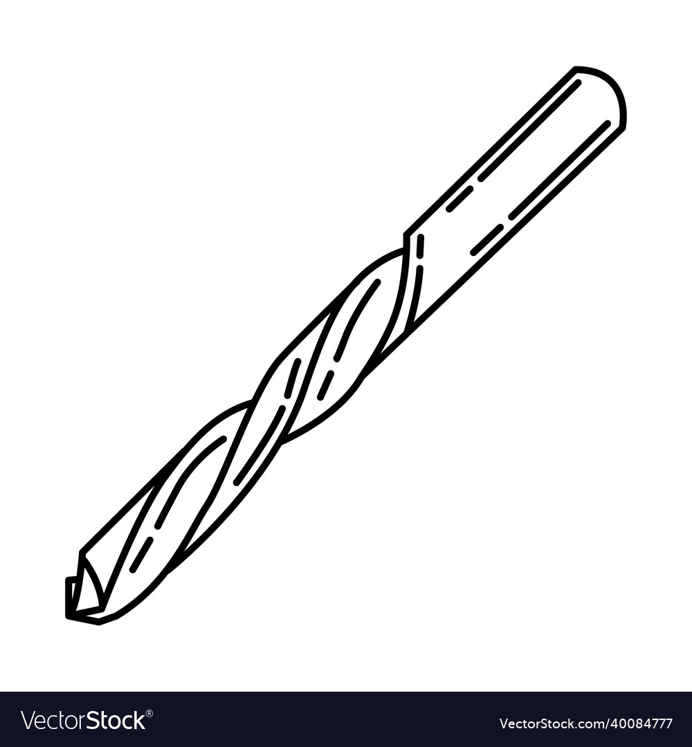 Drill Bit Icon - Construction Tool