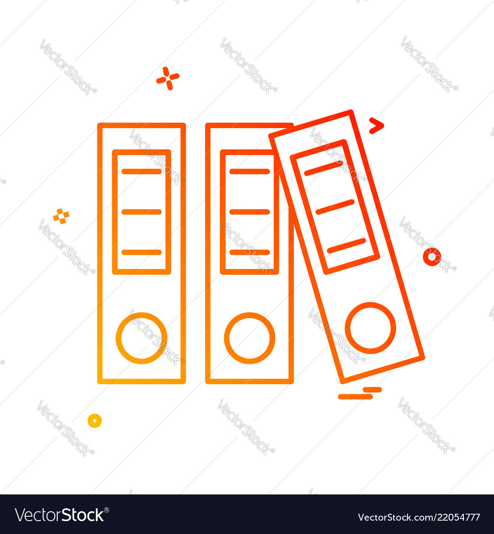 Files icon design vector image Files icon design