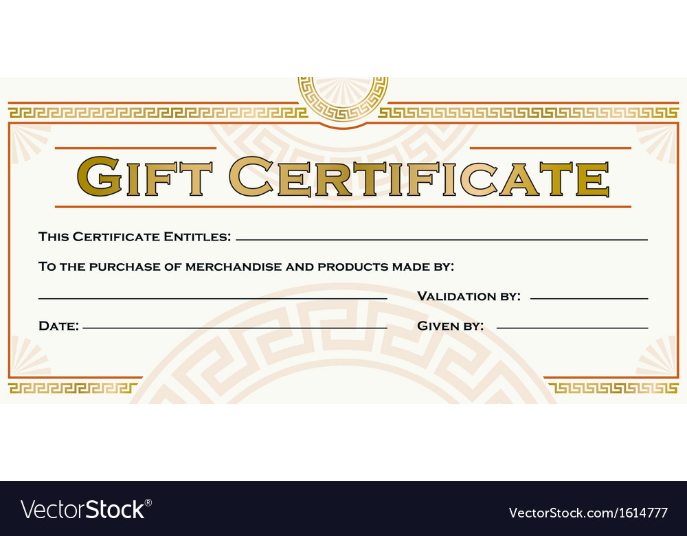 template for gift certificates