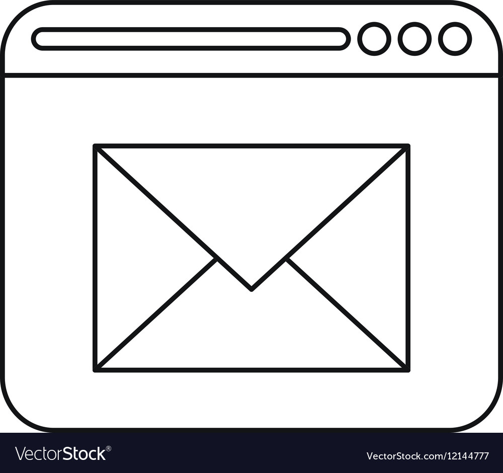 Page web email message communication outline