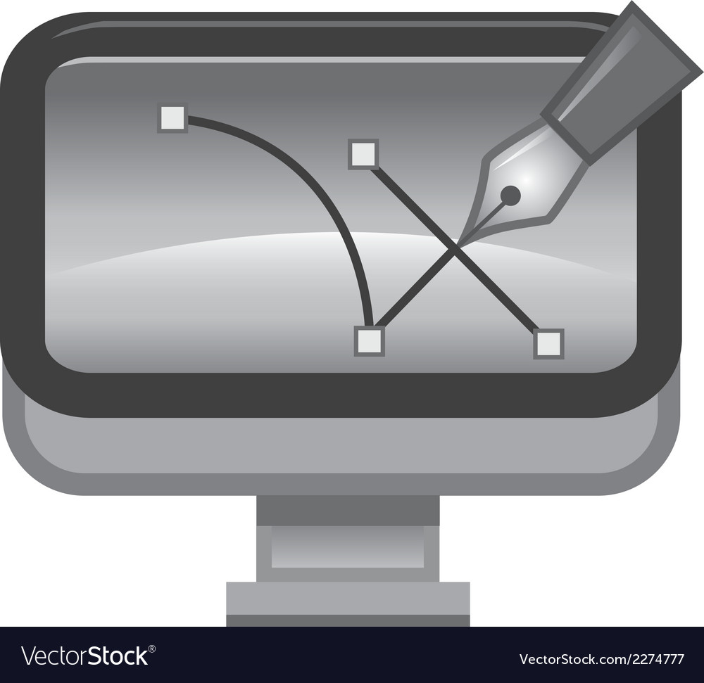 Tool and computer Royalty Free Vector Image - VectorStock