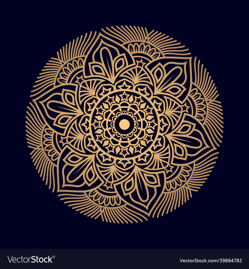 Artistic star abstract mandala design