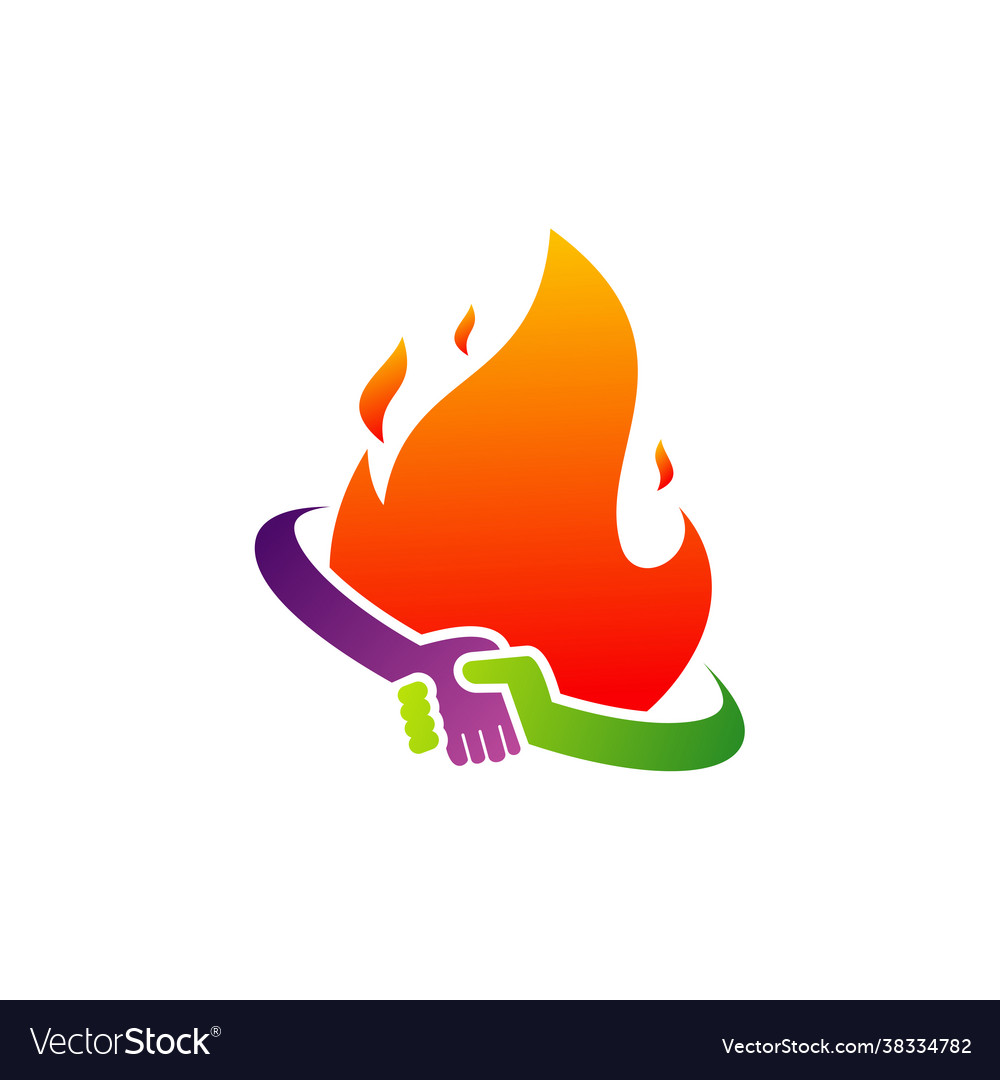 Fire Deal Logo Vorlage kreativ