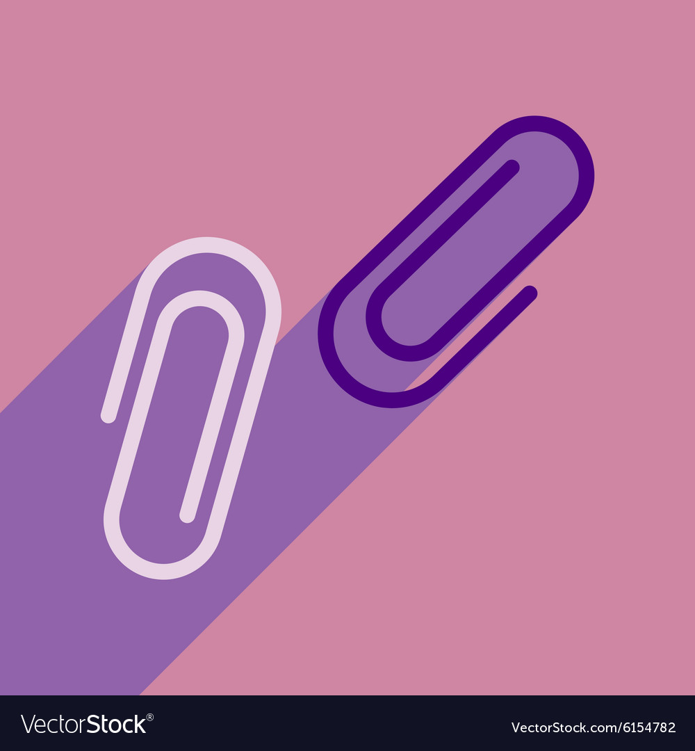 Flat with shadow icon and mobile application clips