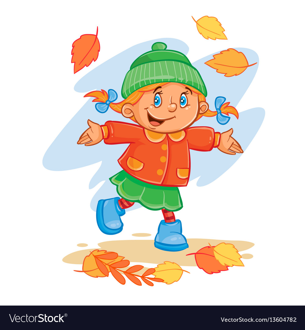 Icon small child throws up fallen Royalty Free Vector Image