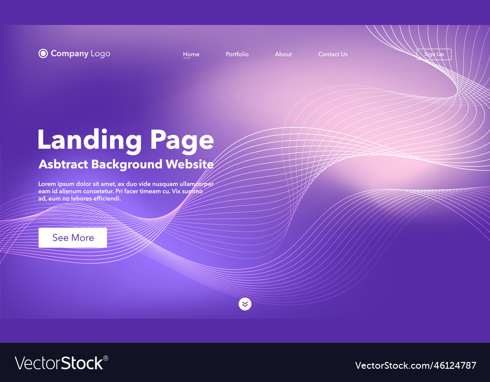 Abstract Wave Background - Website Template
