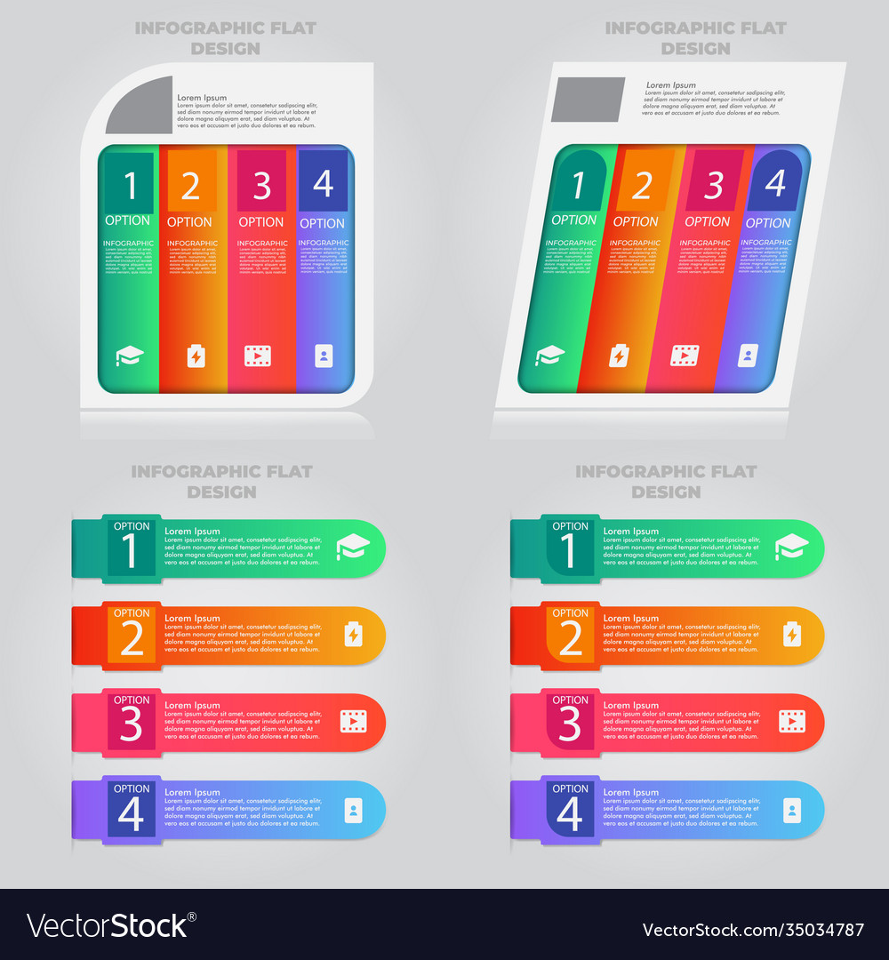 Business data visualization process chart Vector Image
