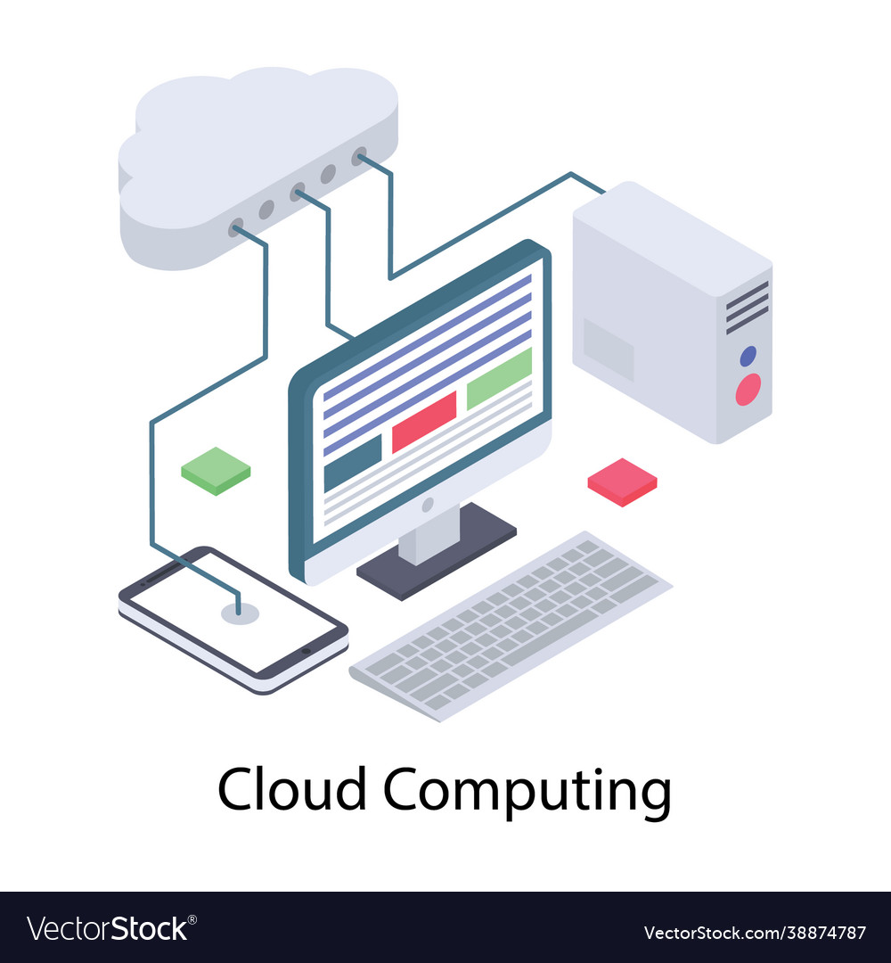 Cloud computing Royalty Free Vector Image - VectorStock