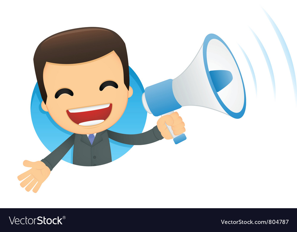 Funny cartoon boss Royalty Free Vector Image - VectorStock