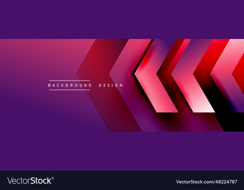 Geometric background adorned with dynamic arrows vector image Geometric background adorned with dynamic arrows
