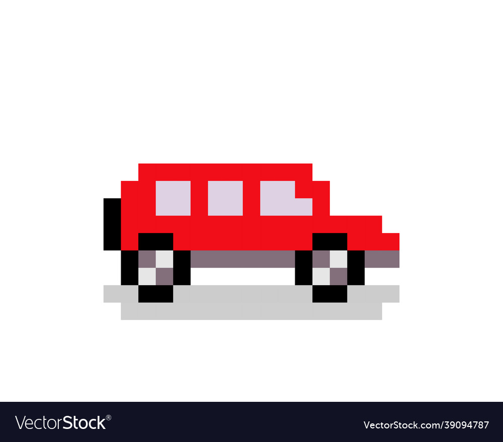 8 bit pixel racing car. Mini type transport vehicles for game assets in  vector illustration. 27378300 Vector Art at Vecteezy