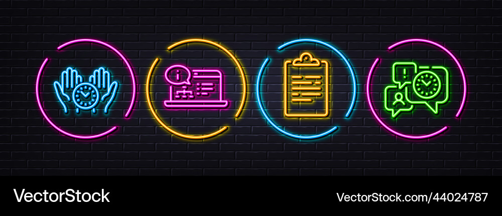 Safe time online documentation and clipboard Vector Image