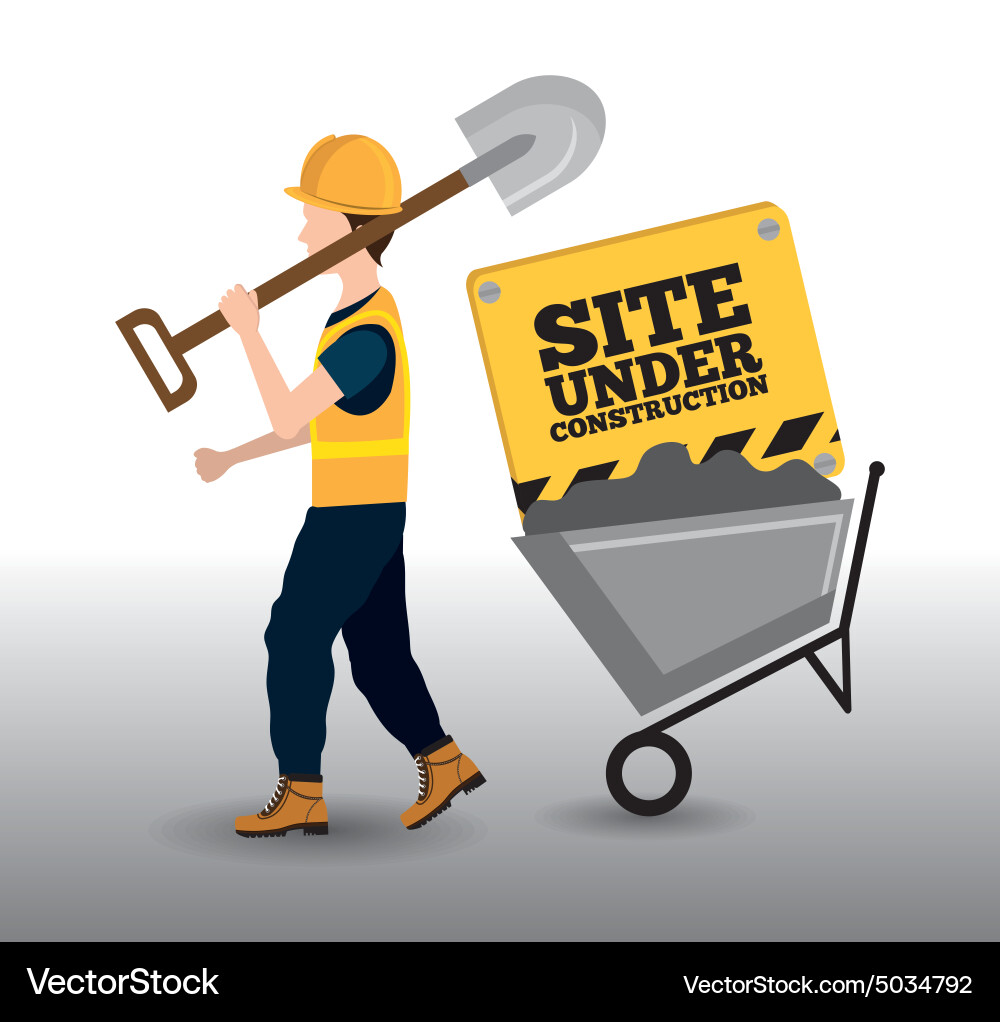 Construction design Royalty Free Vector Image - VectorStock