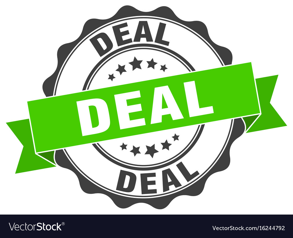 Deal stamp sign seal Royalty Free Vector Image