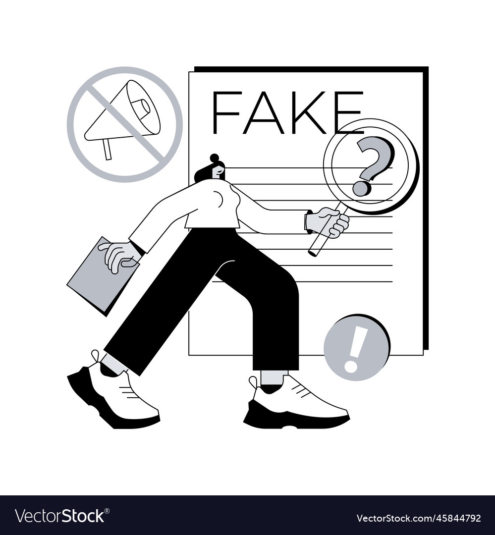 Fake News Abstract Concept Royalty Free Vector Image Fake News Abstract Concept Royalty Free Vector Image