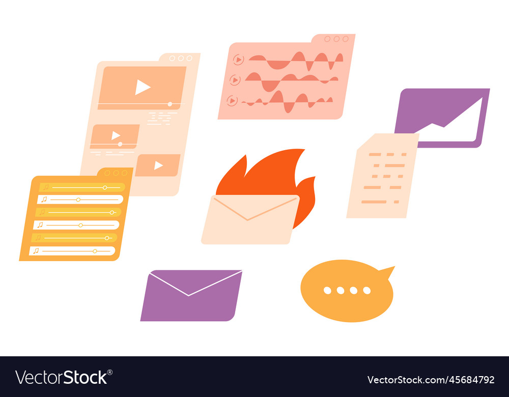 Incoming information icon mail messages and tasks vector image Incoming information icon mail messages and tasks