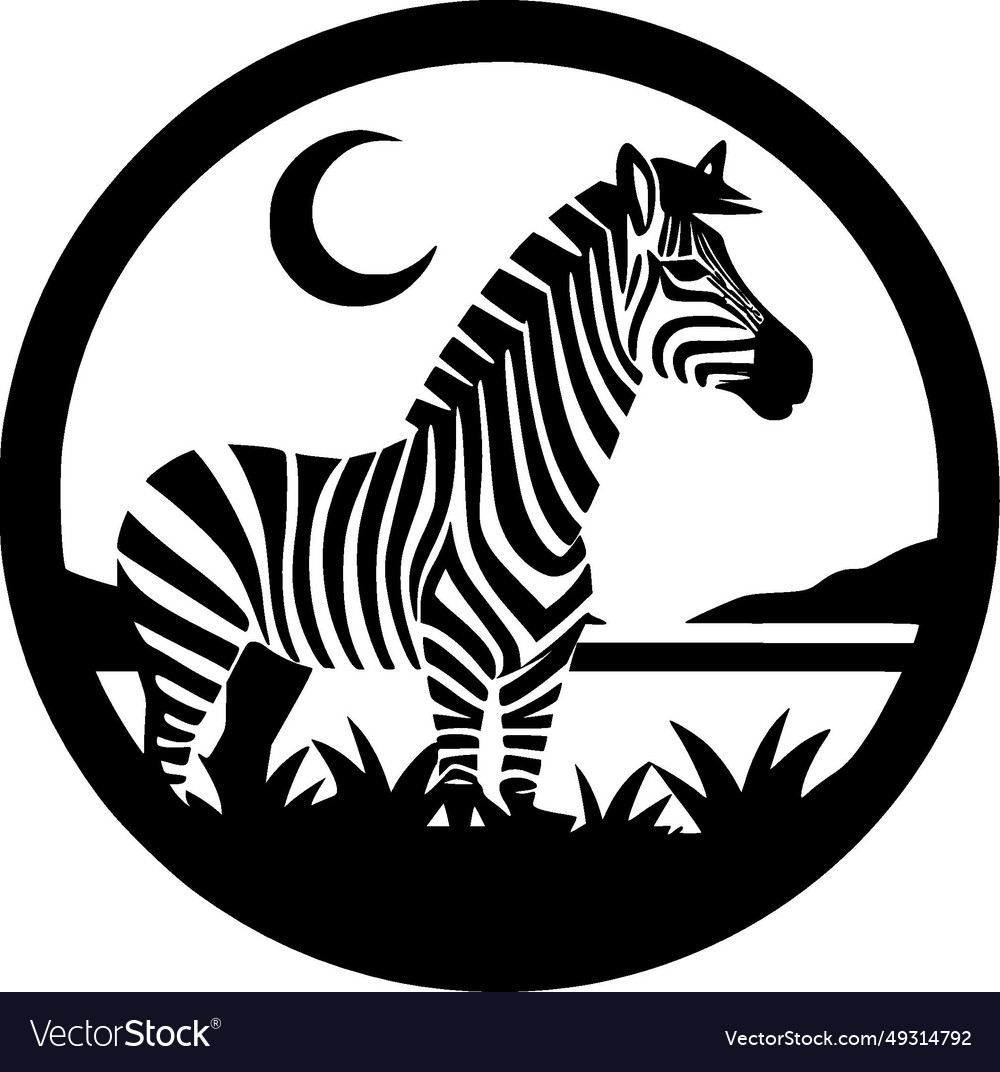 Safari - minimalist and flat logo Royalty Free Vector Image