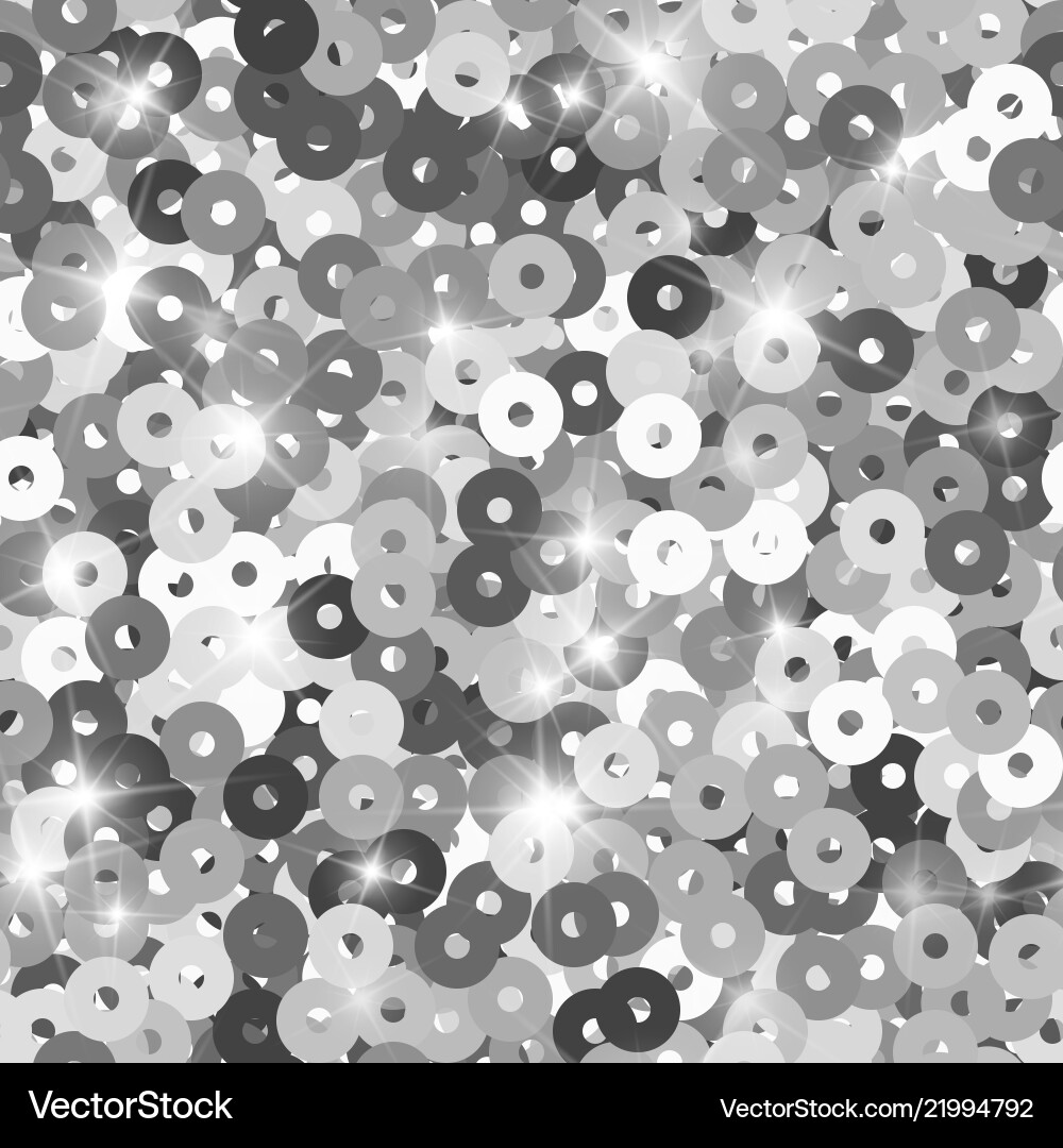 Silver Glitter Seamless Texture Royalty Free Vector Image