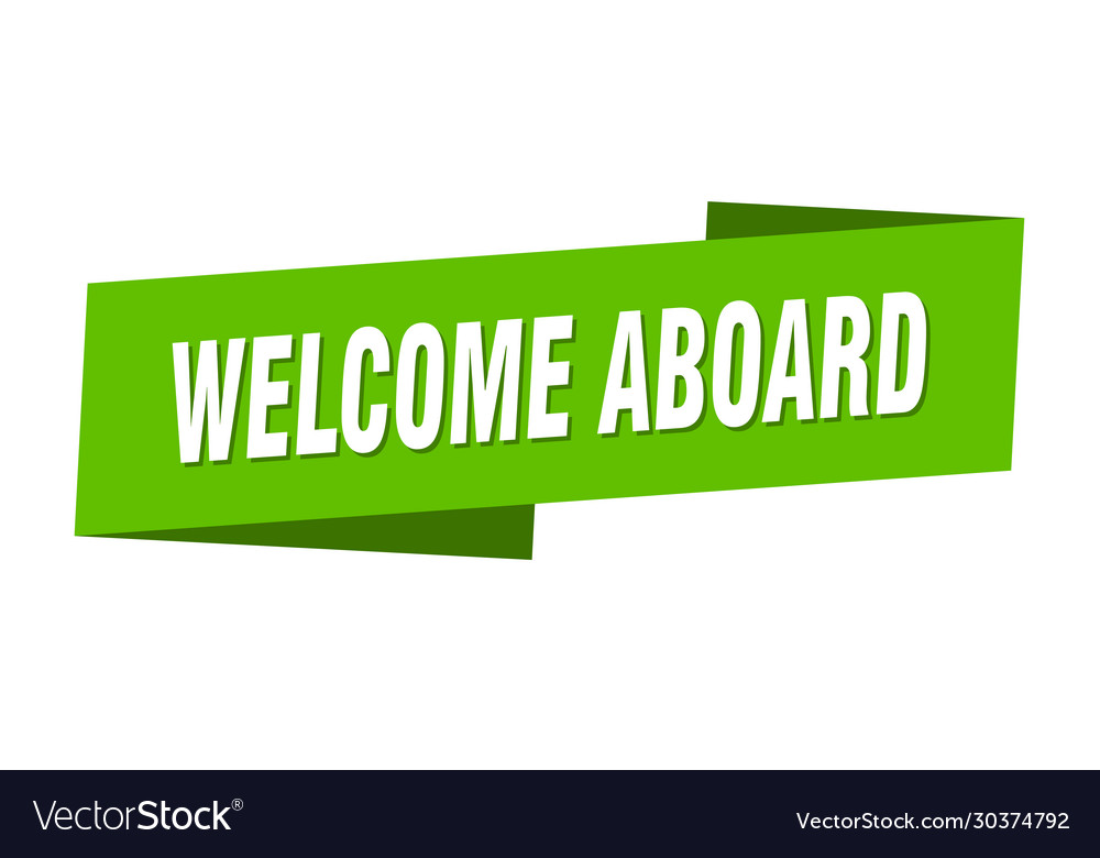 Welcome aboard banner template