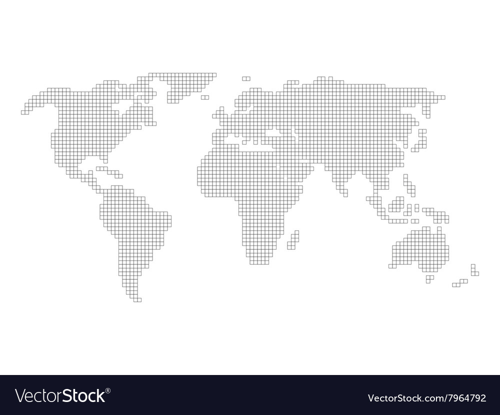 World map grid